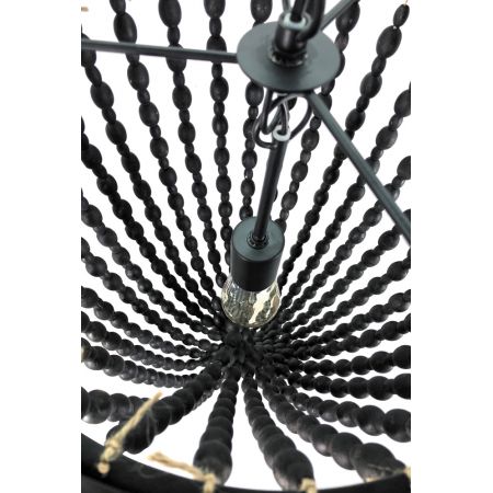 Hanglamp kralen D40x64cm zwart - afbeelding 6