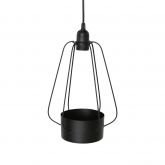 Hanglamp metaal met pot D21*H29