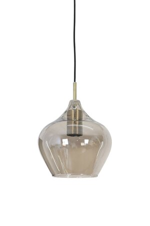 Light & Living Hanglamp Ø20x21,5 cm RAKEL antique bronze+smoked