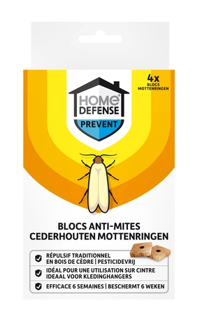 HD Kledingmotten ringen 4st - afbeelding 1