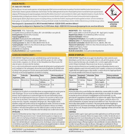 HD Muizen Pasta Alfachloralose Kant-en-Klare Lokdoos 2st 'Magik Paste' - afbeelding 3