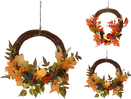 Herfstkrans met Bladeren - 40 cm (assorti)