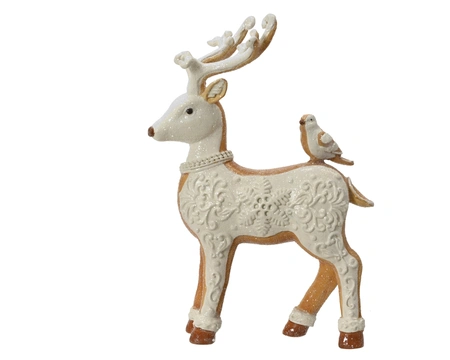 Hert polyresin L10.50b15h22cm wit