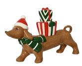 Hond dolomiet L21.20b5.60h12.20cm bruin