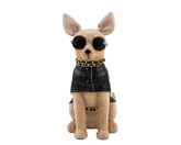 Hond kunstbont L17b12h28cm licht bruin - afbeelding 2