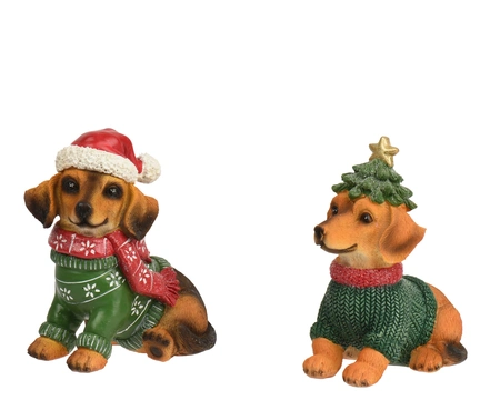 Hond polyresin L7.5b13h14cm a2