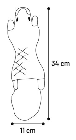 HS FORRE EEKHOORN BRUIN S 11x37x7CM - afbeelding 1