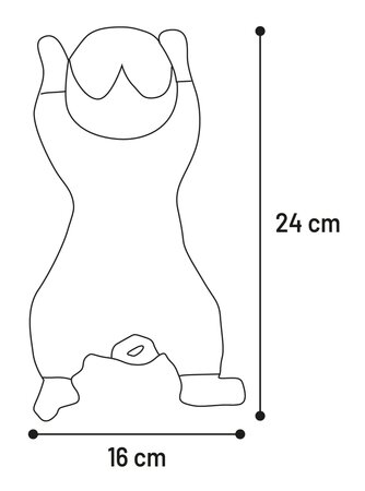 HS FORRE KONIJN BRUIN S 16x24x14CM - afbeelding 1