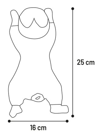 HS FORRE KONIJN BRUIN S 16x25x14CM - afbeelding 1