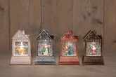 Huis glitterwater 14x8x4.5cm a4 - afbeelding 2