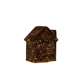 Huisje 10led 12.5x7.5x14cm brons
