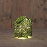 Huisje glas led 12.5x7.5 m.groen - afbeelding 2