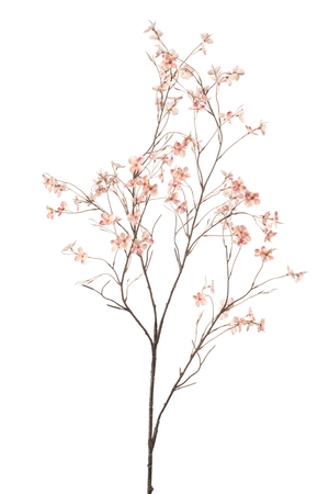 Hydrangea blossom spray x4 pink 117cm