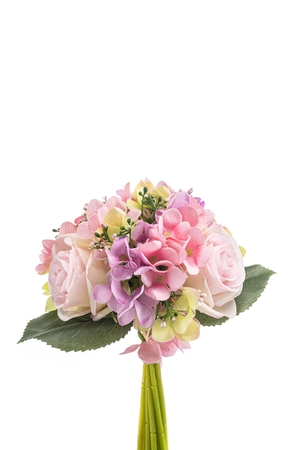 Hydrangea rose bundle pink 32cm