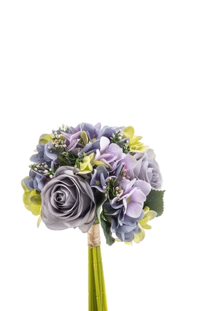 Hydrangea rose bundle purple 32cm