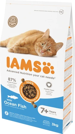 Iams cat senior ocean fish 3kg - afbeelding 1