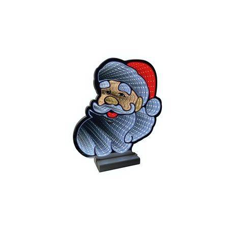 Infinity light kerstman gezicht - H 30 cm