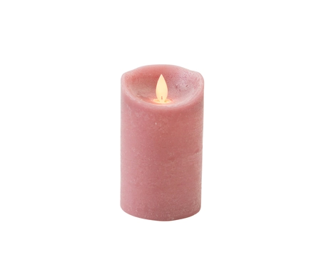 Kaars bew.vlam wax 12.5x7.5cm a.rz