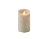 Kaars bew.vlam wax 12.5x7.5cm tpe