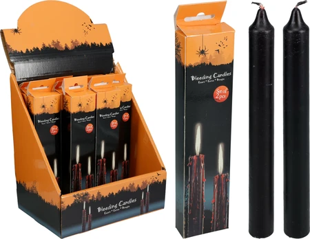 Kaars Wax Halloween, D2X19cm, - afbeelding 1