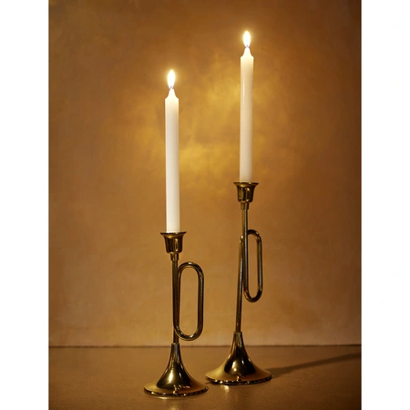 Kandelaar alu L10b10h27cm goud - afbeelding 2
