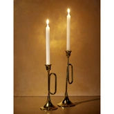 Kandelaar alu L10b10h27cm goud - afbeelding 2