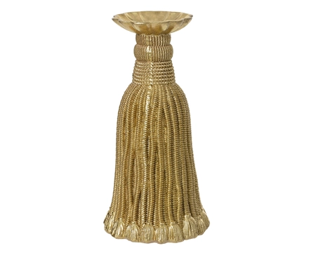 Kandelaar polyresin d13h26cm goud