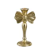 Kandelaar strik goud - l11xb8xh20cm