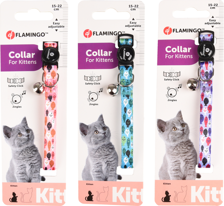 Kat Halsband voor kittens Minou Meerdere kleuren 15-22cm 10mm - afbeelding 2