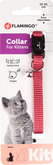 Kat Halsband voor kittens Ziggi Kersenrood 15-22cm 10mm - afbeelding 2