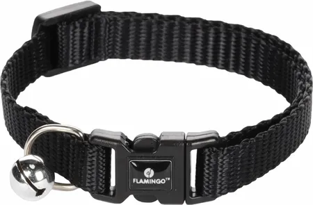 Kat Halsband Ziggi Zwart 20-35cm 10mm - afbeelding 1