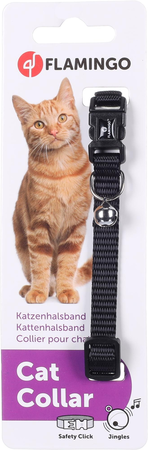 Kat Halsband Ziggi Zwart 20-35cm 10mm - afbeelding 2