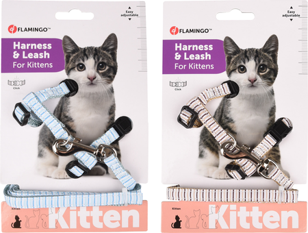 Kat Harnas met looplijn voor kittens Serwan Meerdere kleuren 16- - afbeelding 2
