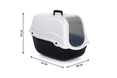 KATTENB ROMEO ZWT/WIT 57X39X41 - afbeelding 2