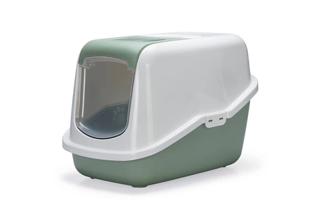 KATTENBAK NESTOR GRN/WIT 56X39X39 - afbeelding 1