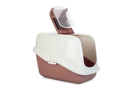 KATTENBAK NESTOR RZE/WIT 56X39X39 - afbeelding 2