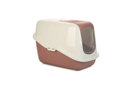 KATTENBAK NESTOR RZE/WIT 56X39X39 - afbeelding 1