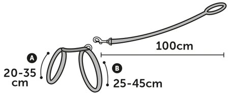 KATTENHARNAS + LIJN ALFRY 20-35CM 10MM ASSORTIMENT - afbeelding 1