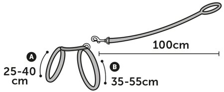 KATTENHARNAS + LIJN GROTE KAT ALFRY 25-40CM 10MM ASSORTIMENT - afbeelding 1