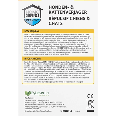 KB Kattenverjager en Hondenverjager Ultrasoon 105m² - afbeelding 3