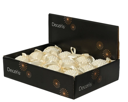 Kerstbal foam d10cm parel - afbeelding 2