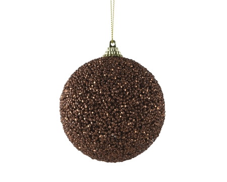 Kerstbal foam d8cm espresso