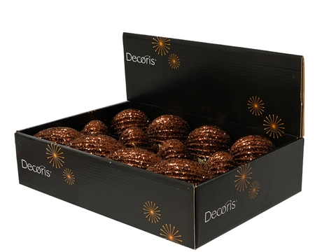 Kerstbal foam d8cm espresso a3 - afbeelding 3