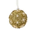 Kerstbal foam d8cm goud - afbeelding 1