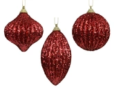 Kerstbal foam d8cm kerstrood a3 - afbeelding 1