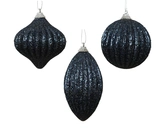 Kerstbal foam d8cm nachtblauw a3 - afbeelding 1