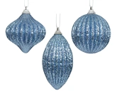 Kerstbal foam d8cm ochtend blauw a3 - afbeelding 1