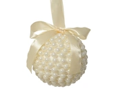 Kerstbal foam d8cm parel - afbeelding 1
