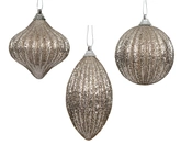 Kerstbal foam d8cm Smokey parel a3 - afbeelding 1