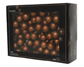 Kerstbal glas d2.5cm espresso 12st - afbeelding 1